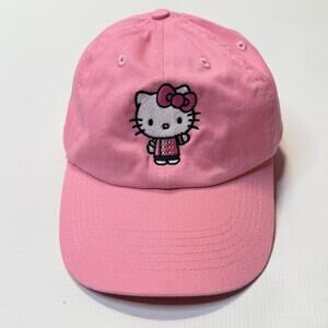 Hello Kitty Cafe Hat Cap Baseball Strap Back Pink Sanrio Embroidered Womens